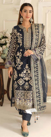 Embroidered Chiffon Design - 21