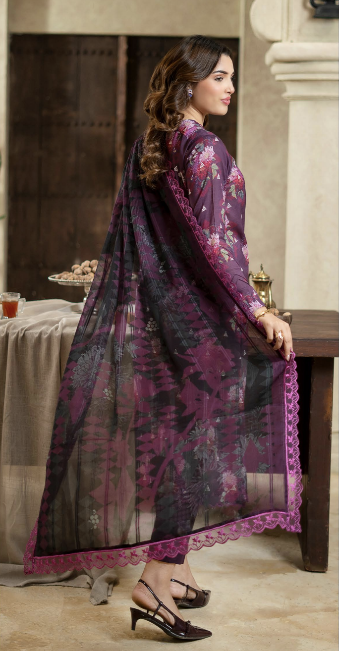 3 PC UN-STITCHED SHIRT TROUSER & DUPPATA | ART-10