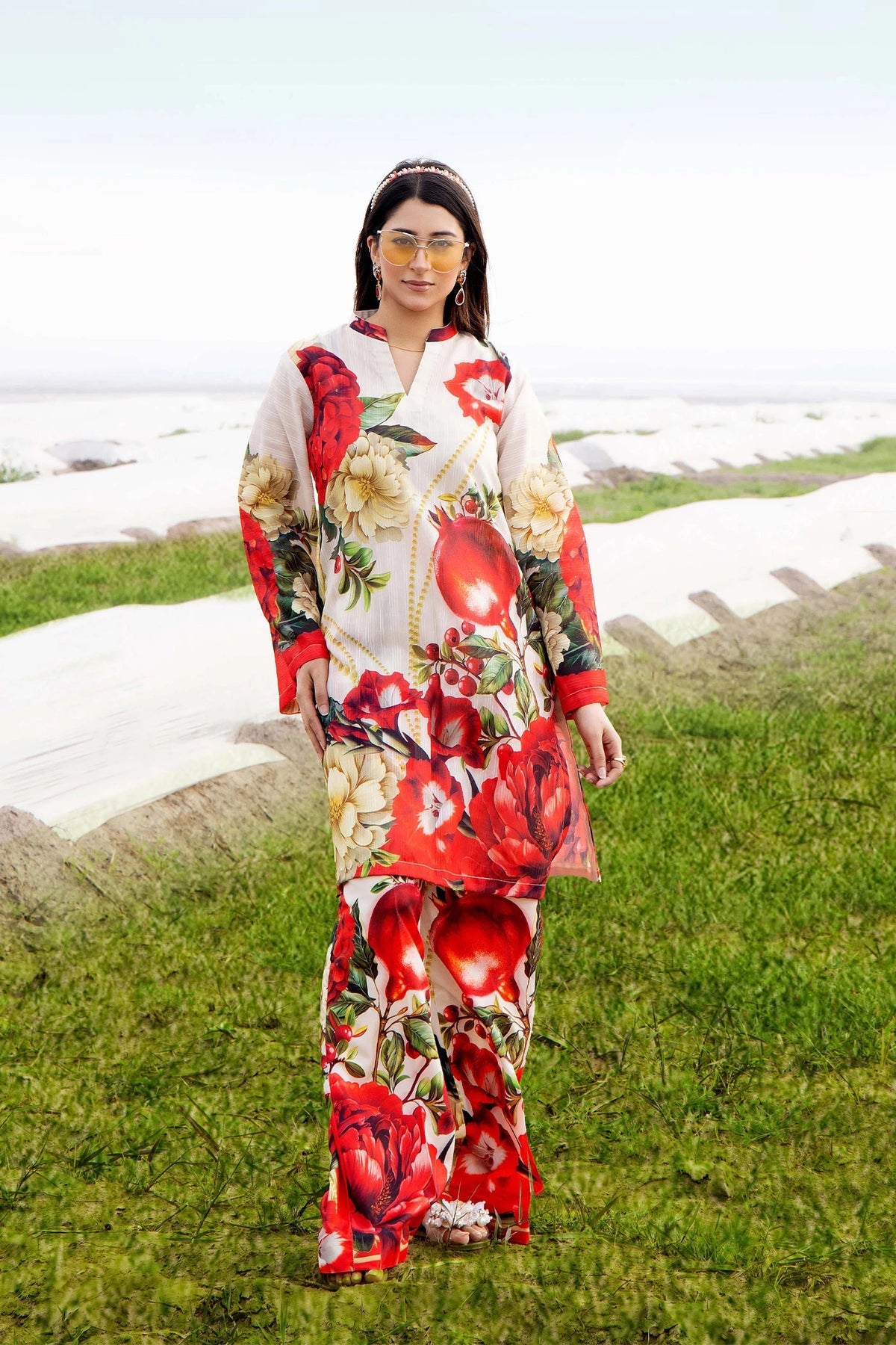 Camelia Vol-1 by Adan's Libas Premium Lawn Co-ords | Design 04