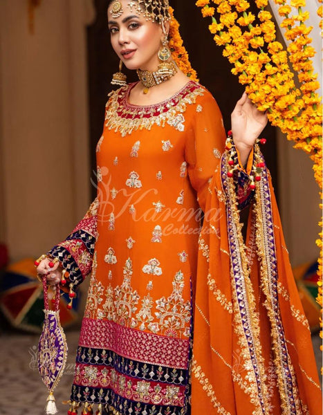 Orange and purple Garara Set | RTW