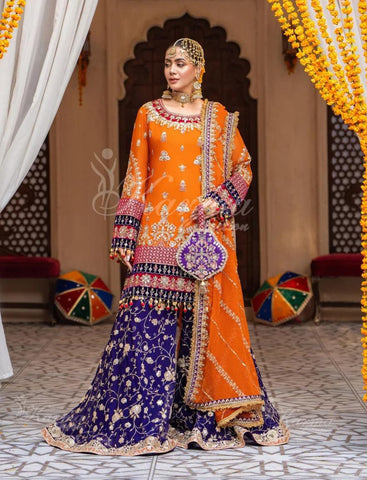 Orange and purple Garara Set | RTW