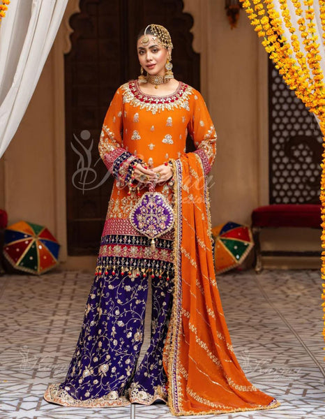 Orange and purple Garara Set | RTW