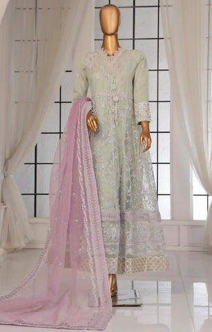 Sadabahar Mahapara Festive Formal Frock | pistachio
