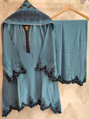Rayon Satin Embroidered