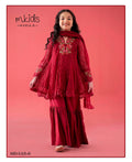 3 Piece Embroidered Net MKS -