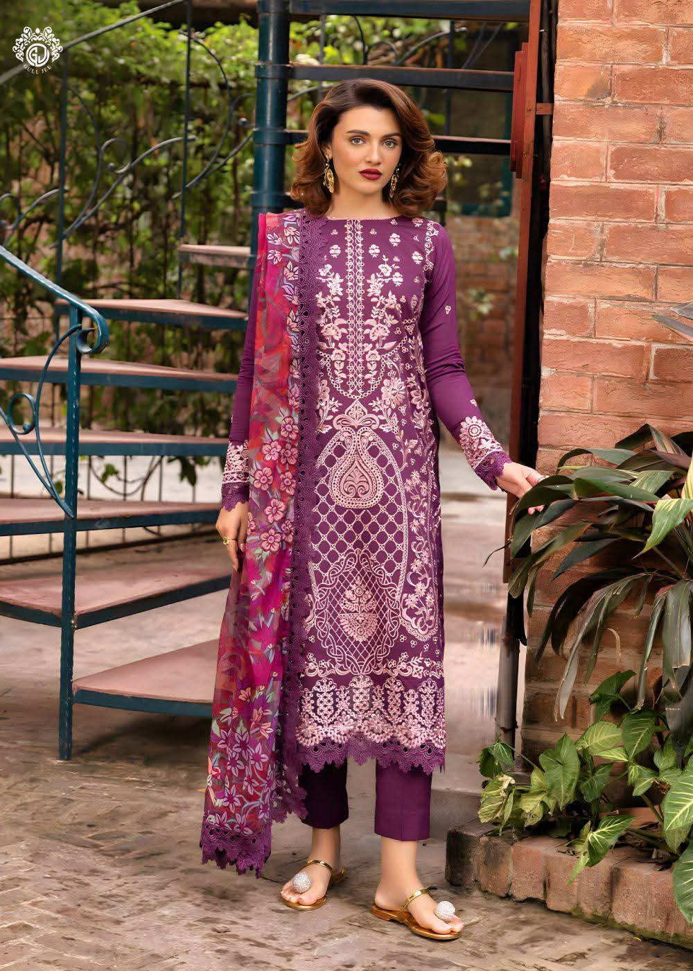 3 PC UN-STITCHED SHIRT TROUSER & DUPPATA | GS001
