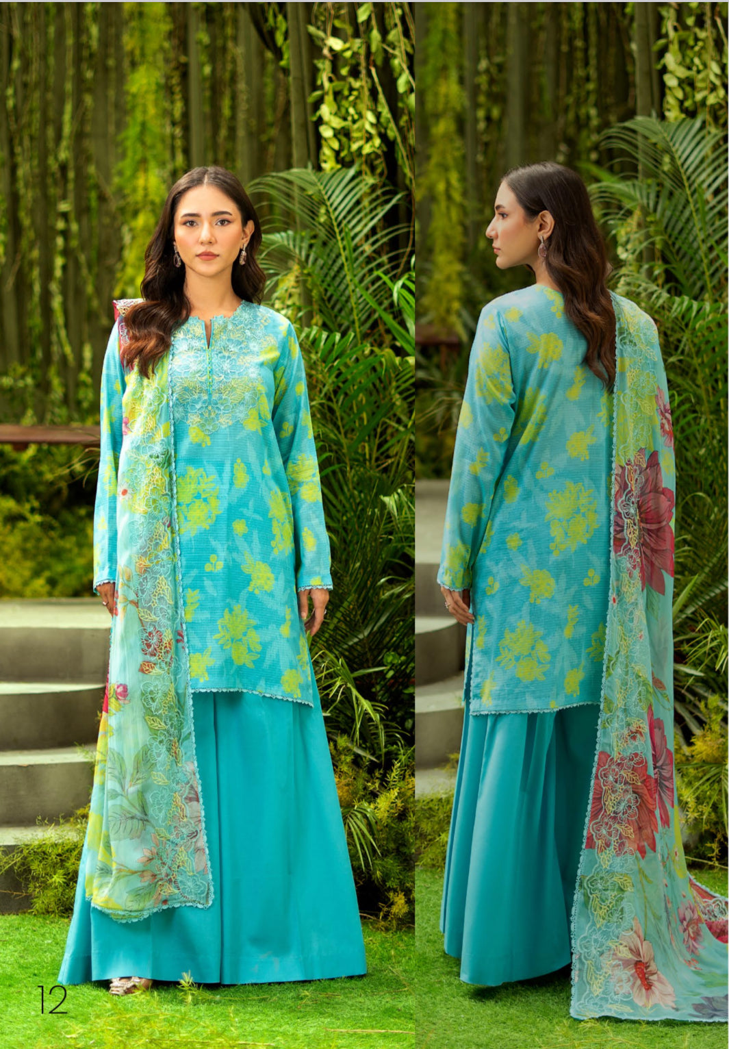 3 PC UN-STITCHED SHIRT TROUSER & DUPPATA | GRP2516A12