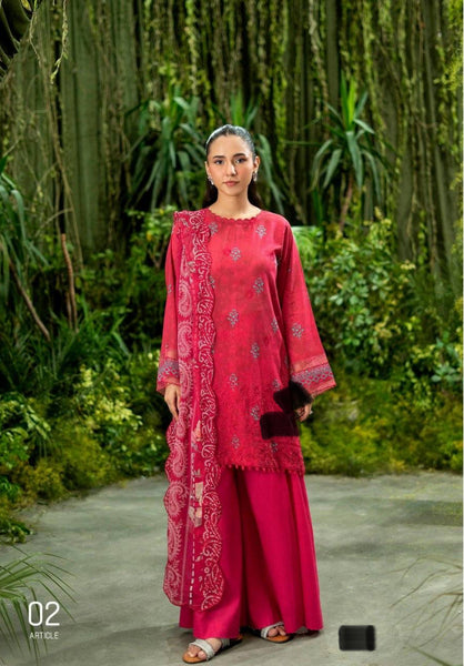 3 PC UN-STITCHED SHIRT TROUSER & DUPPATA - GMIS2512A2