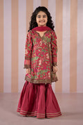 3 Piece Embroidered Organza Suit | MKD-EF25-18-Red-2-4