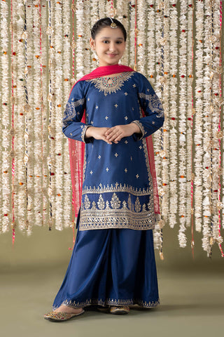 M KIDS BY MARIA B 2025 MKD-EF25-27-NAVYBLUE