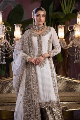WHITE SHARARA SET | P - 252