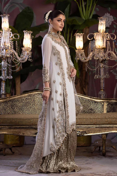WHITE SHARARA SET | P - 252