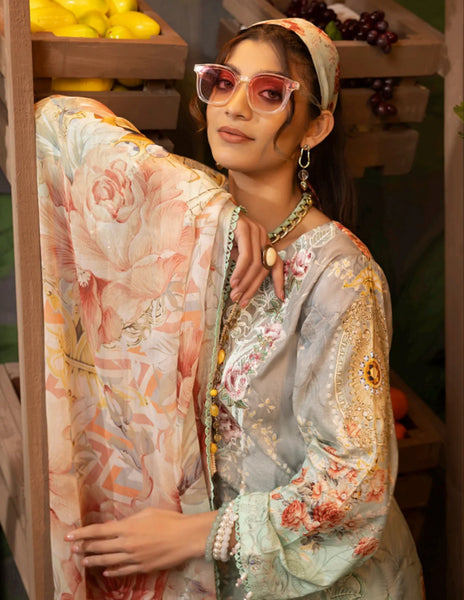 Summer Fantasy Lawn by Adan’s Libas 2023 | ETHNIC SERENADE