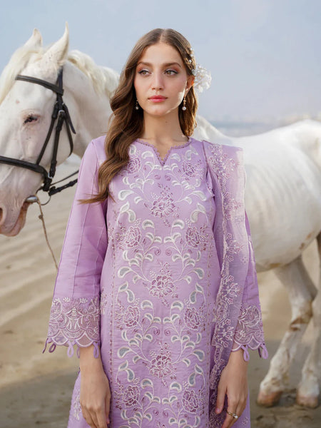 Aabyaan Saagar Luxury Festive Lawn  ( Lilac )
