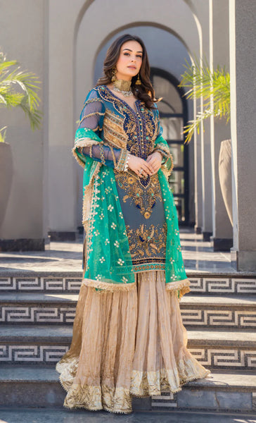 Hand Embroidered | Z-281 | Bridal Wear