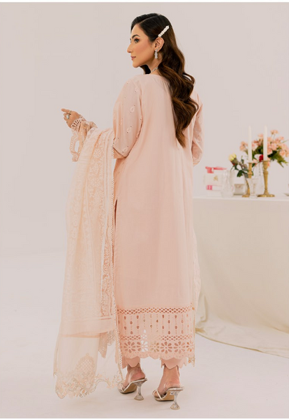 Zahra Rubab Chikankari | Ready To Wear | ZR-2416 | Peach