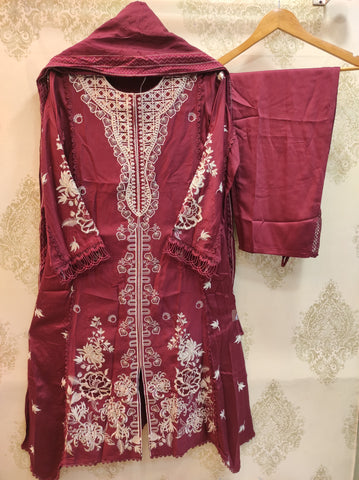 Maroon Rayon Set