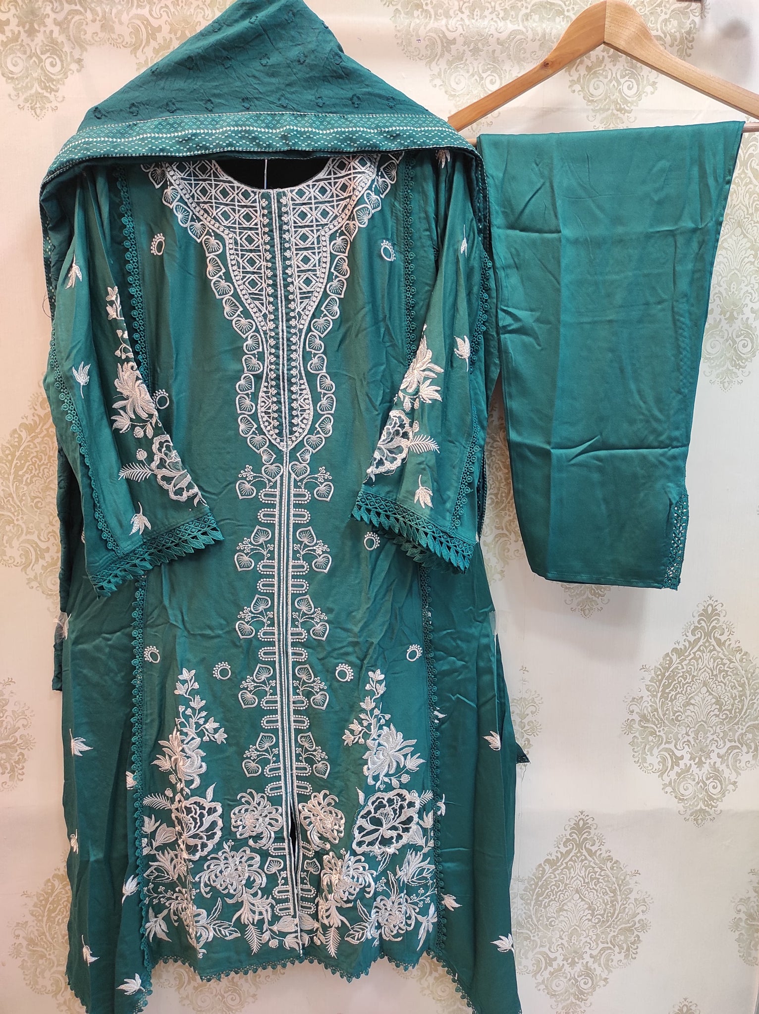 Sea Green Rayon Set