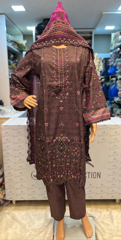 Riwayat Premium Chikankari Lawn| Stitched 1