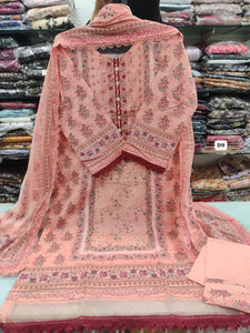 Peach Floral Printed Lawn Collection