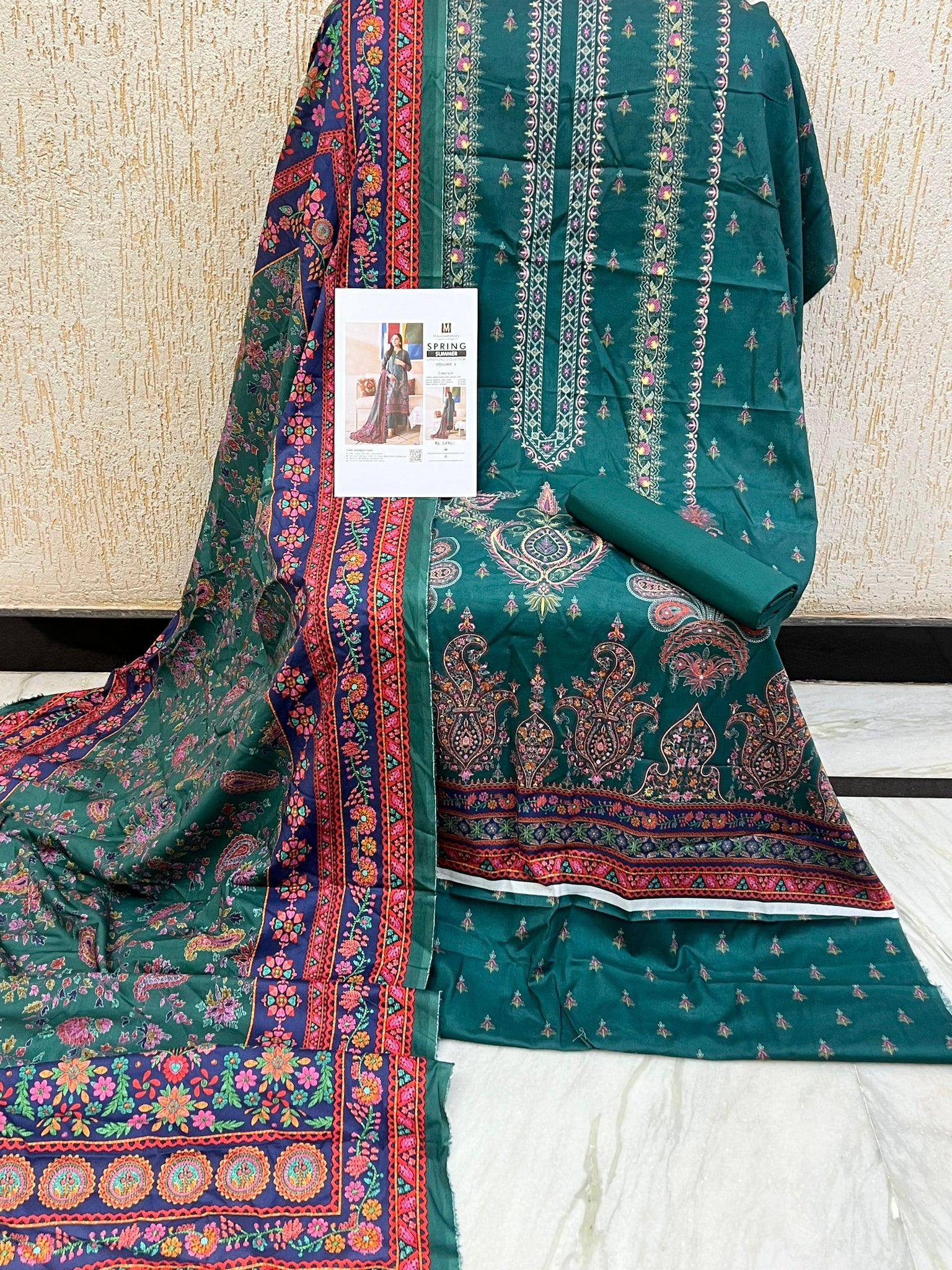 Mausummery Lawn Unstitched Collection | EMERALD