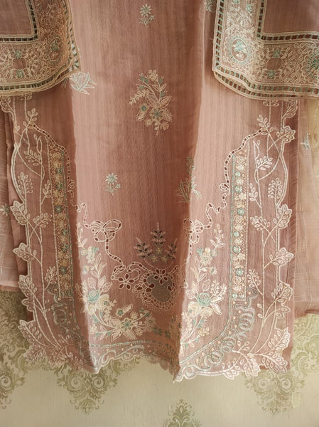 Organza party wear | Peach