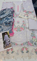 Adan's Libas Gardenia Semi-stitched Lawn 003