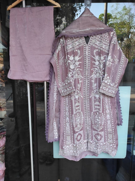Handwork Eid Pret | Onion Pink