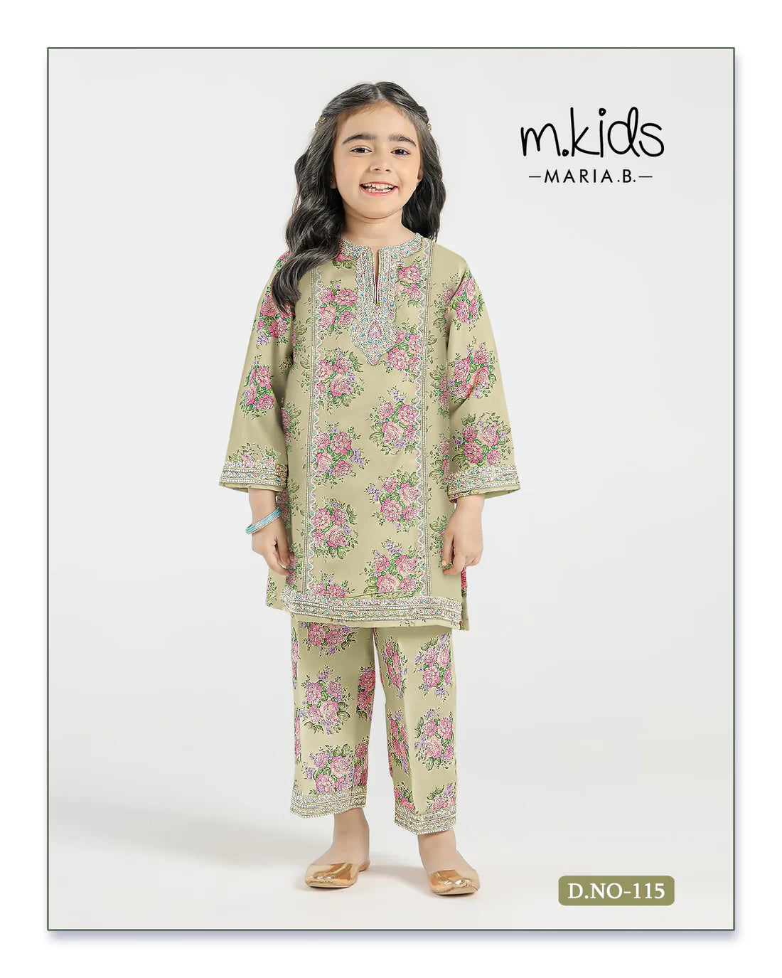 2 Piece Embroidered Lawn Suit | D.no.115