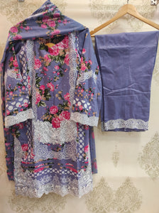 Lavender Rose Cotton Suit