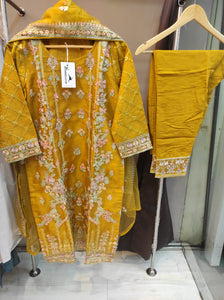Organza party wear (R 1048 A)