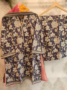 BS Stitched Lawn Farshi | 09