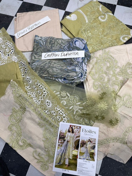 Etoiles By Zebaish Embroidered Lawn 2023 | ED-06