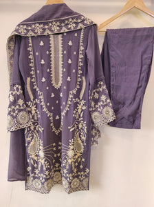 Royal Purple Georgette Kurta Set