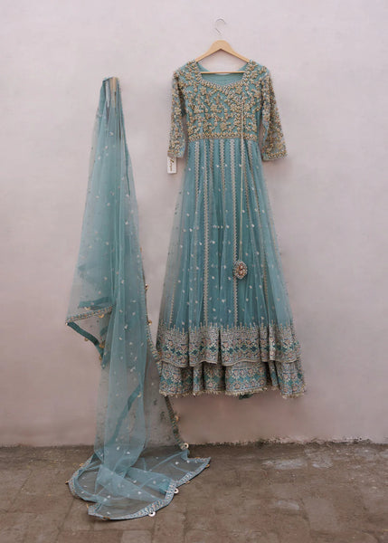 Majestic Mint Anarkali (Pre-Booking)