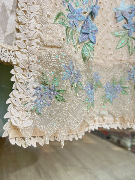 Moonflower – Embroidered Lawn Suit with Mehsuri Cotton Dupatta