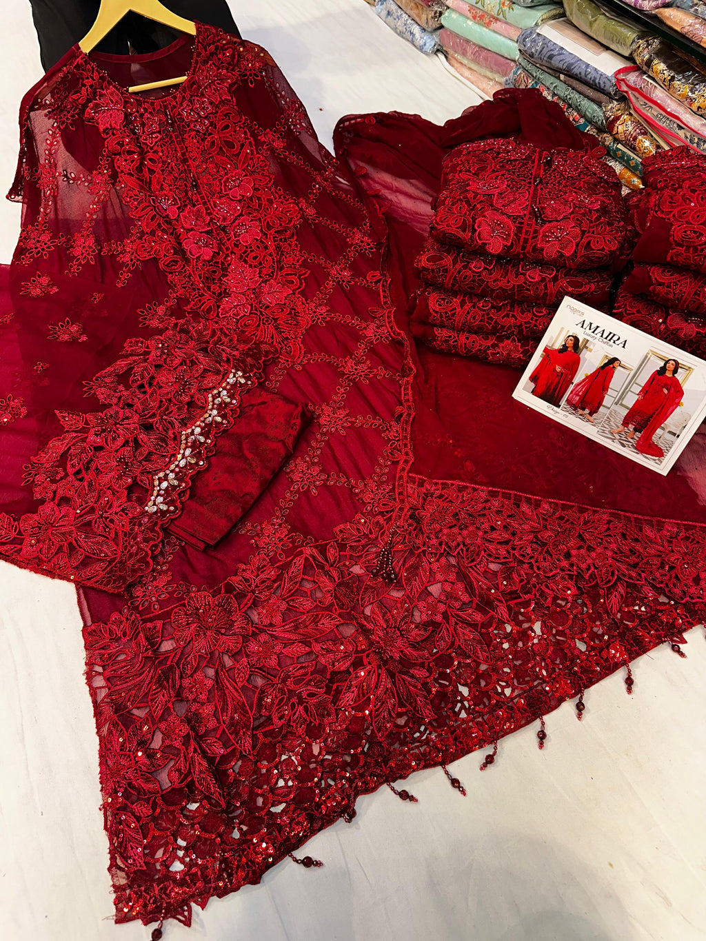 Semi Stitched Chiffon Suit | Amaira