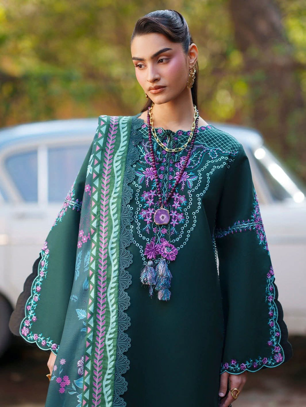 Fiona Mahnur Unstitched Embroidered Lawn 08