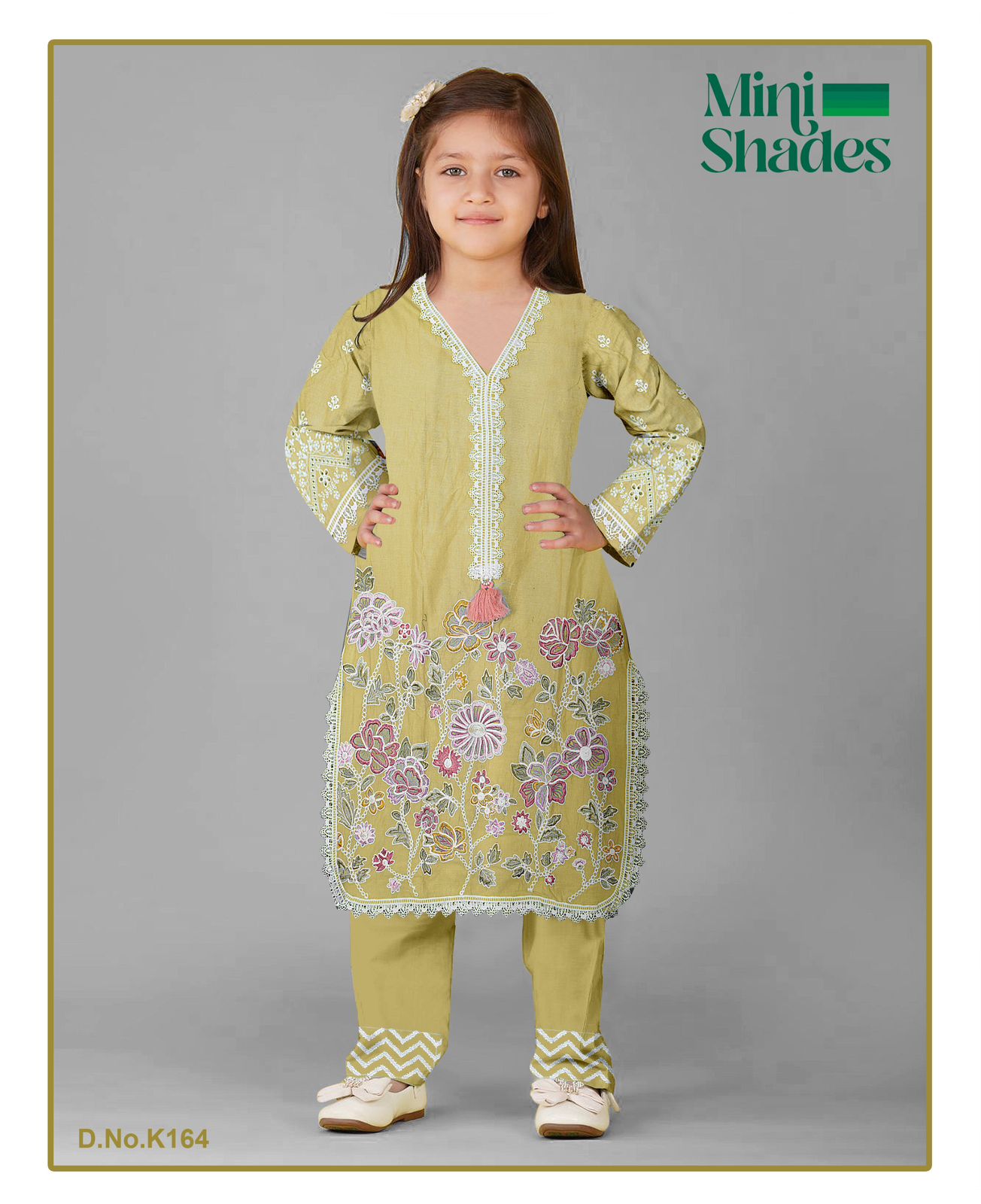 2 Piece Embroidered Lawn Suit | K164