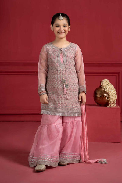 3 Piece Embroidered Organza Suit | MKD-EF 11001
