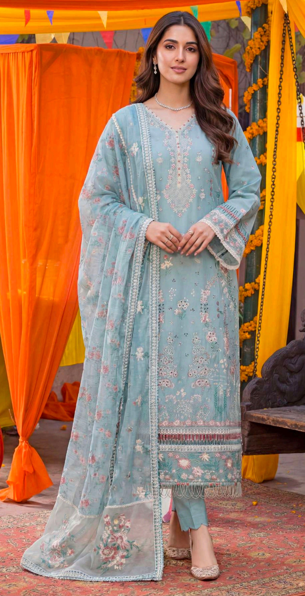 ADELIA | RANGREZA FESTIVE LAWN | UNSTITCHED