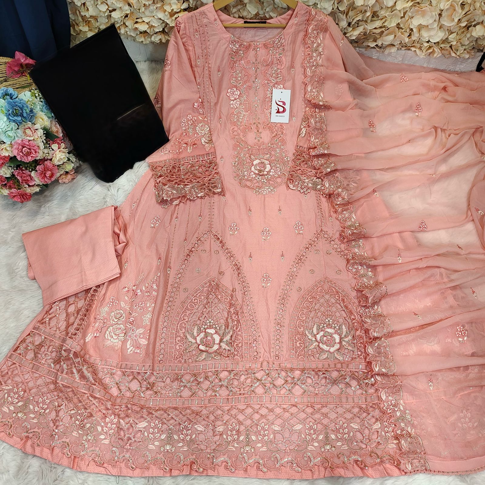 Bin Saeed Luxury Lawn Frock