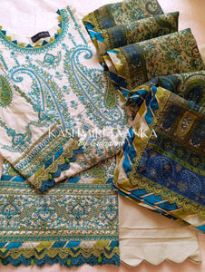 GUL ADHAR STITCHED LAWN | GA015