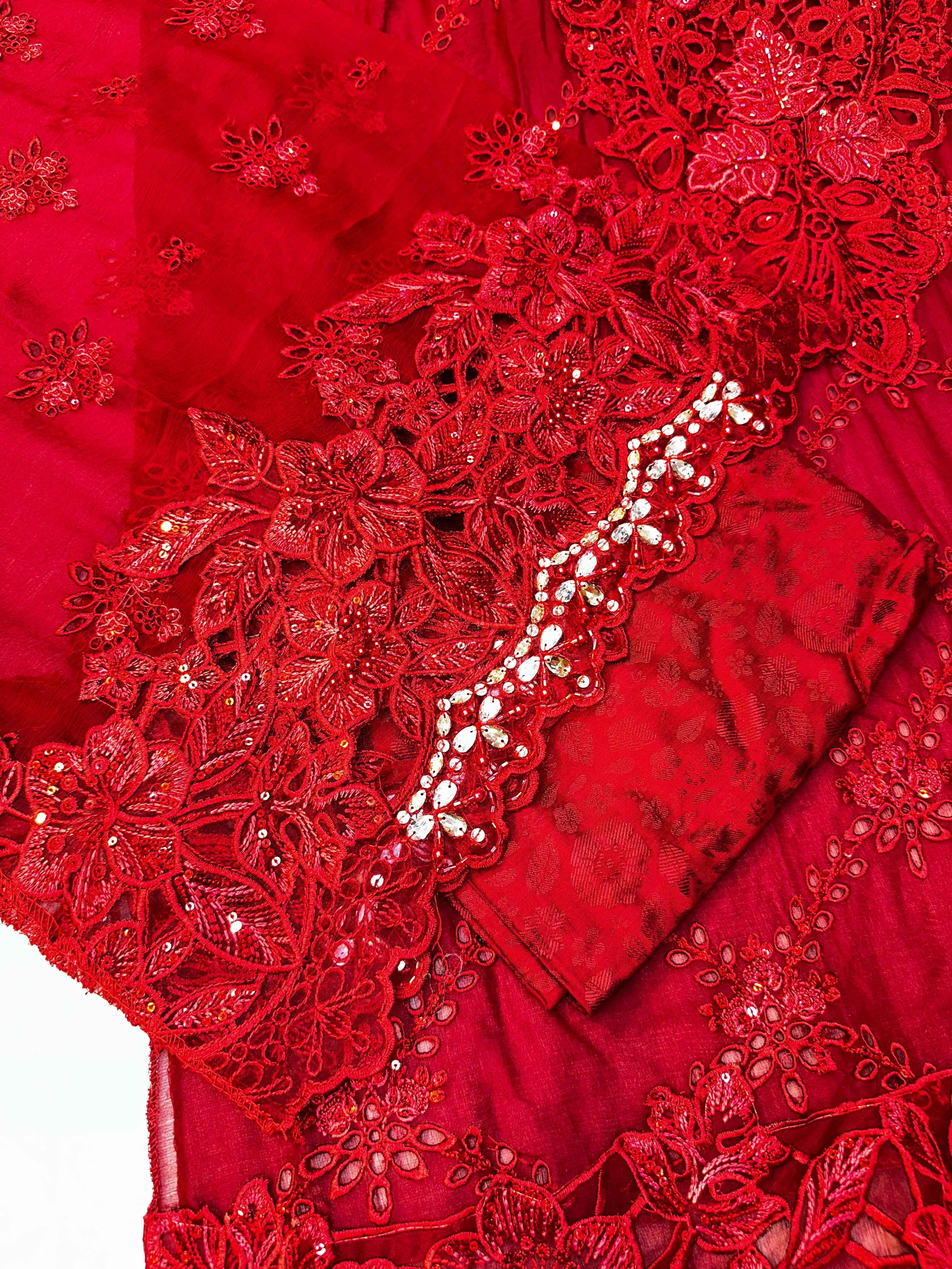 Semi Stitched Chiffon Suit | Amaira