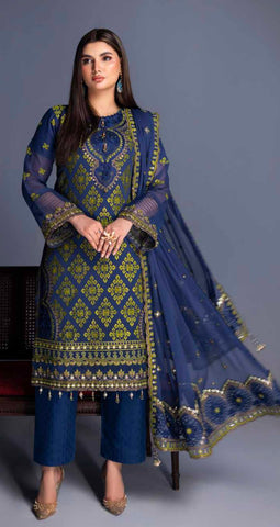 Embroidered Chiffon Design - 03