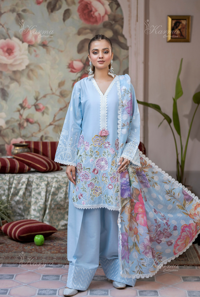 Dil E Aara | Karma Collection | SKY BLUE