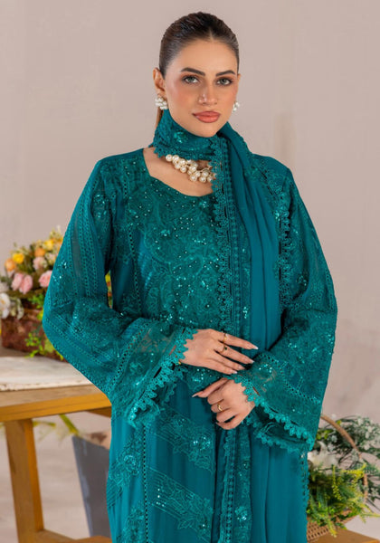 Embroidered Chiffon Design - 07
