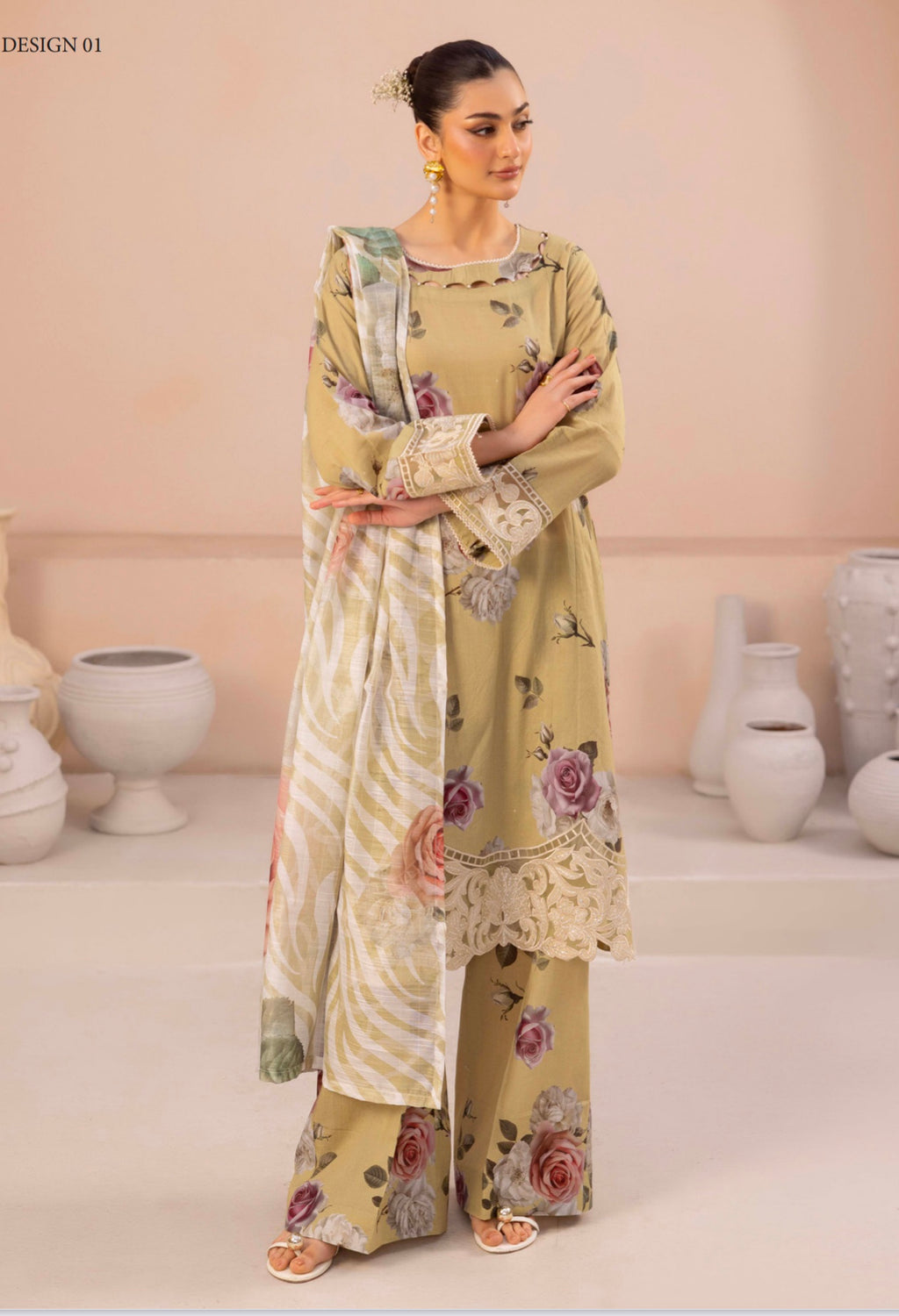 Adan's Libas Aaira| Stitched| Design 01