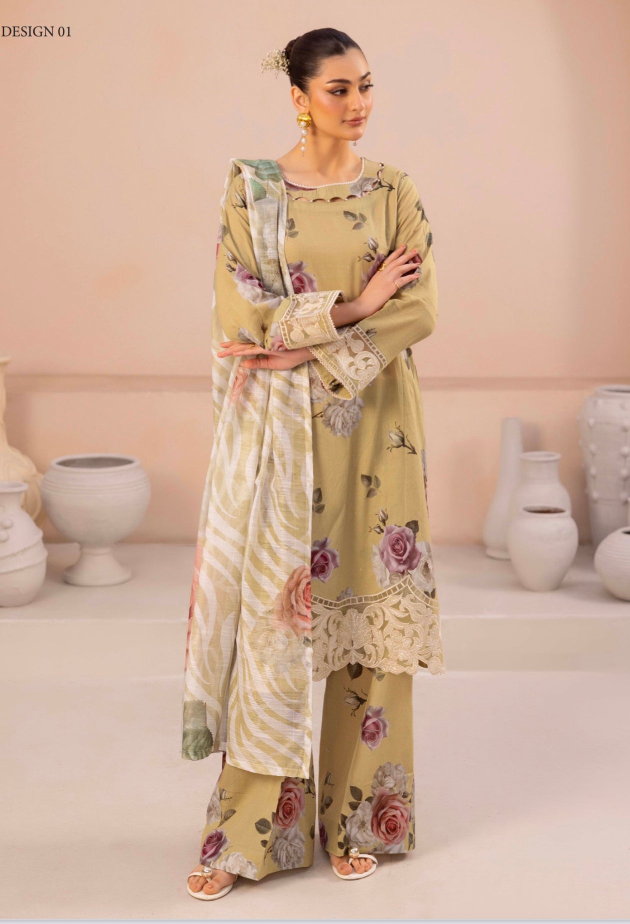 Adan's Libas Aaira| Stitched| Design 01