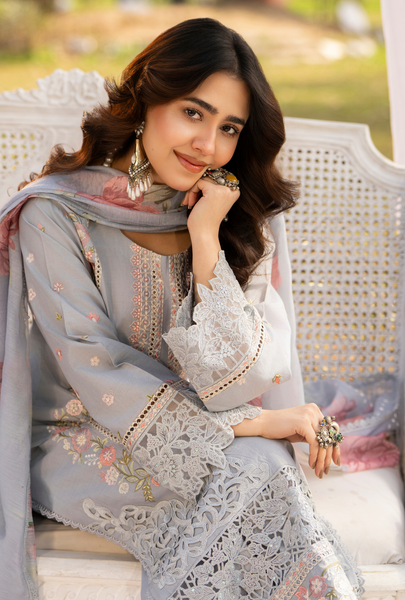 Haya Luxury Lawn | Ice Blue